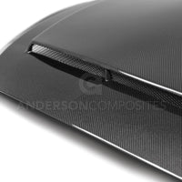Anderson Composites 2018 Ford Mustang Super Snake Double Sided Carbon Fiber Hood - My Store