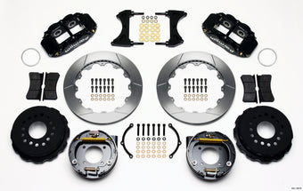 compare product Wilwood Narrow Superlite 4R Rear P-Brk Kit 12.88in Chevy 12 Bolt w/ C-Clips 2.75in Off Stag Mount