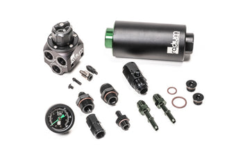 compare product Radium Engineering 01-06 BMW E46 M3 Fuel Pressure Regulator & Fuel Filter Kit w/ Microglass Filter