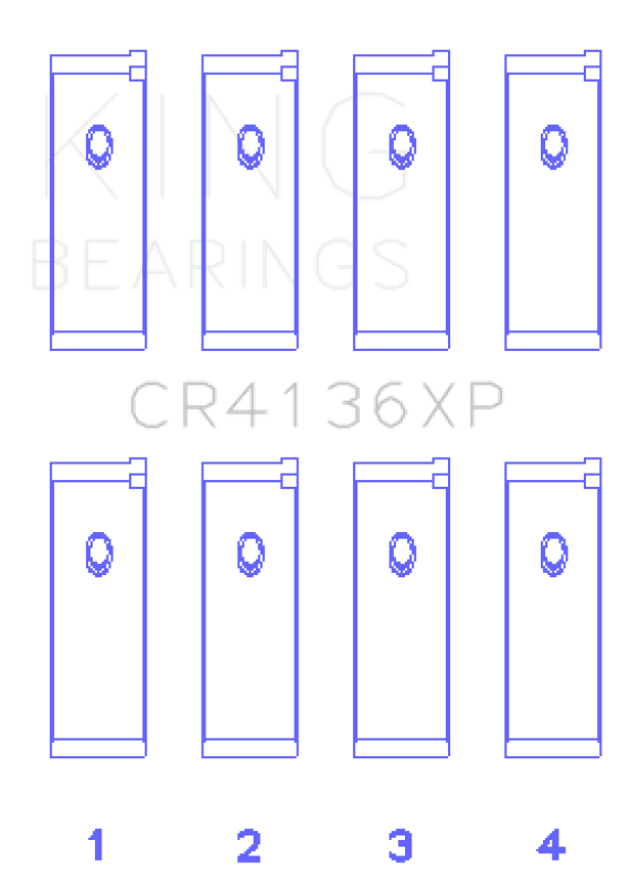 King Engine Bearings Nissan SR20DE/DET RWD (2.0L) (Size .026) Connecting Rod Bearing Set - My Store