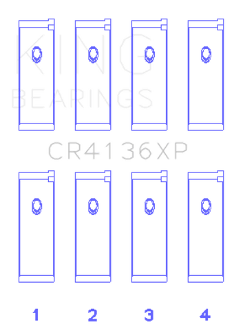 compare product King Engine Bearings Nissan SR20DE/DET RWD (2.0L) (Size .026) Connecting Rod Bearing Set