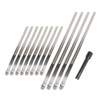 compare product DEI Stainless Steel Positive Locking Tie & Tool Kit - 8in (8 Pack) & 14in (4 Pack)