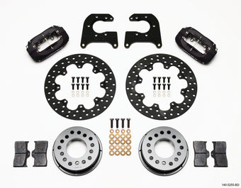 compare product Wilwood Forged Dynalite Rear Drag Kit Drilled Rotor Mopar/Dana 2.36in Off w/Snap Ring Bearing