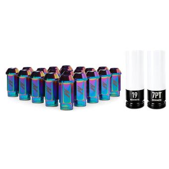 compare product Mishimoto Aluminum Locking Lug Nuts M12x1.5 20pc Set Neo Chrome