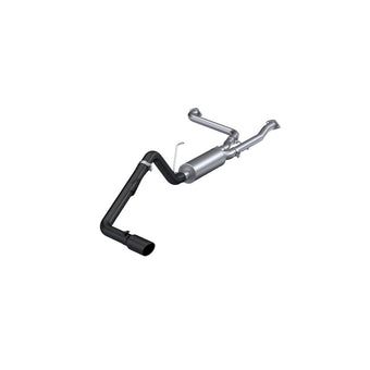compare product MBRP 22-23 Nissan Frontier 3.8L 3in Tip 3in Cat Back Single Side Exit Street Profile - Black Coated