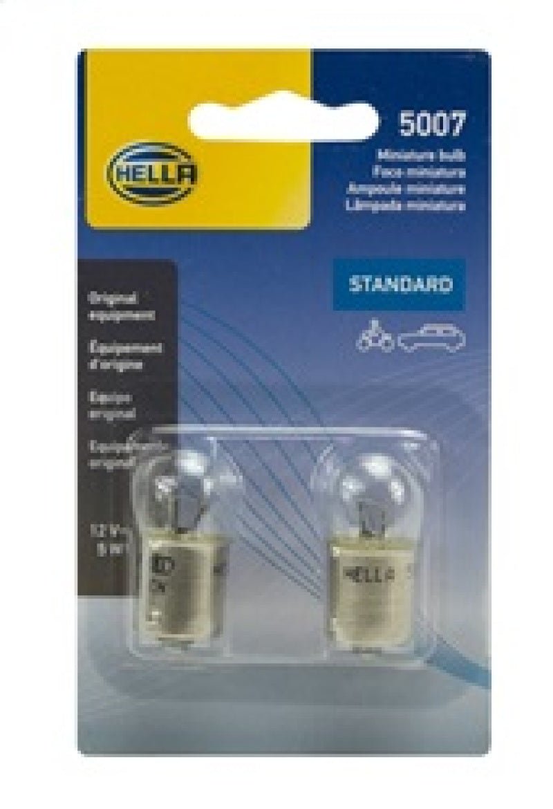 Hella Bulb 5007 12V 5W Ba15S B6 (2) - My Store