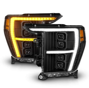 compare product ANZO 21-23 Ford F-150 (w/Factory Halogen) Z-Series Full LED Proj Headlights - Pass. Side ONLY