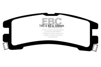 compare product EBC 87-95 Nissan Pathfinder 3.0 Greenstuff Rear Brake Pads
