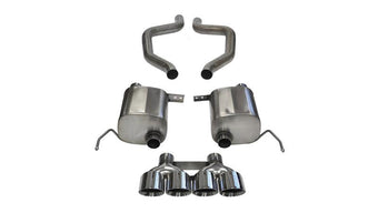 compare product Corsa 17-19 Chevy Corvette Z06 (Grand Sport Only) 3in Axle Back Xtreme Exhaust Pol Quad 4.5in Tip