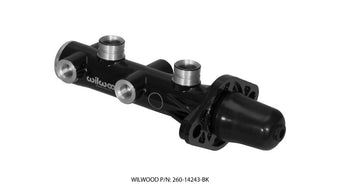 compare product Wilwood Tandem Remote Master Cylinder - 1in Bore Black