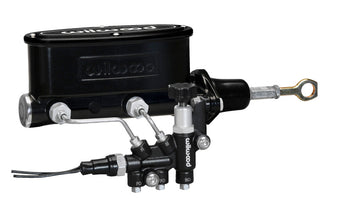 compare product Wilwood HV Tandem M/C Kit w L/H Bracket & Prop Valve - 7/8in Bore Black-W/Push. - Early Mustang