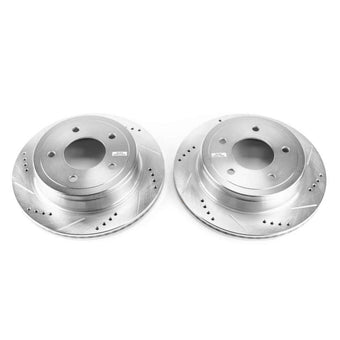 compare product Power Stop 04-07 Ford E-150 Rear Evolution Drilled & Slotted Rotors - Pair