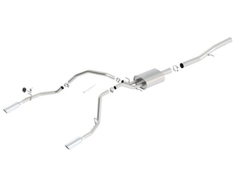 compare product Borla 14 Silv/Sierra 1500 EC Std/CC Short 143.5in WB Touring Single Split Rear Exit Cat-Back Exhaust