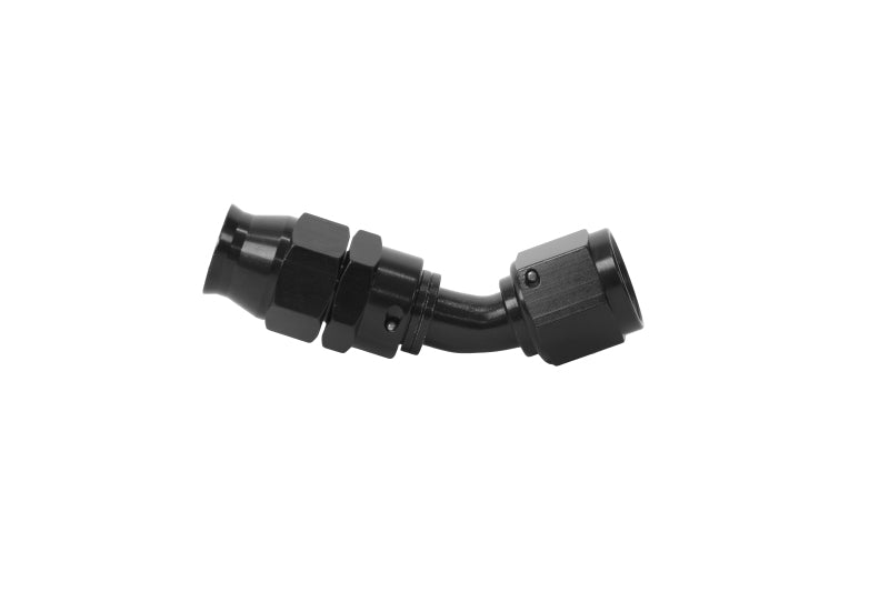 Aeromotive PTFE Hose End - AN - 08 - 45 Deg - Black Anodized - My Store