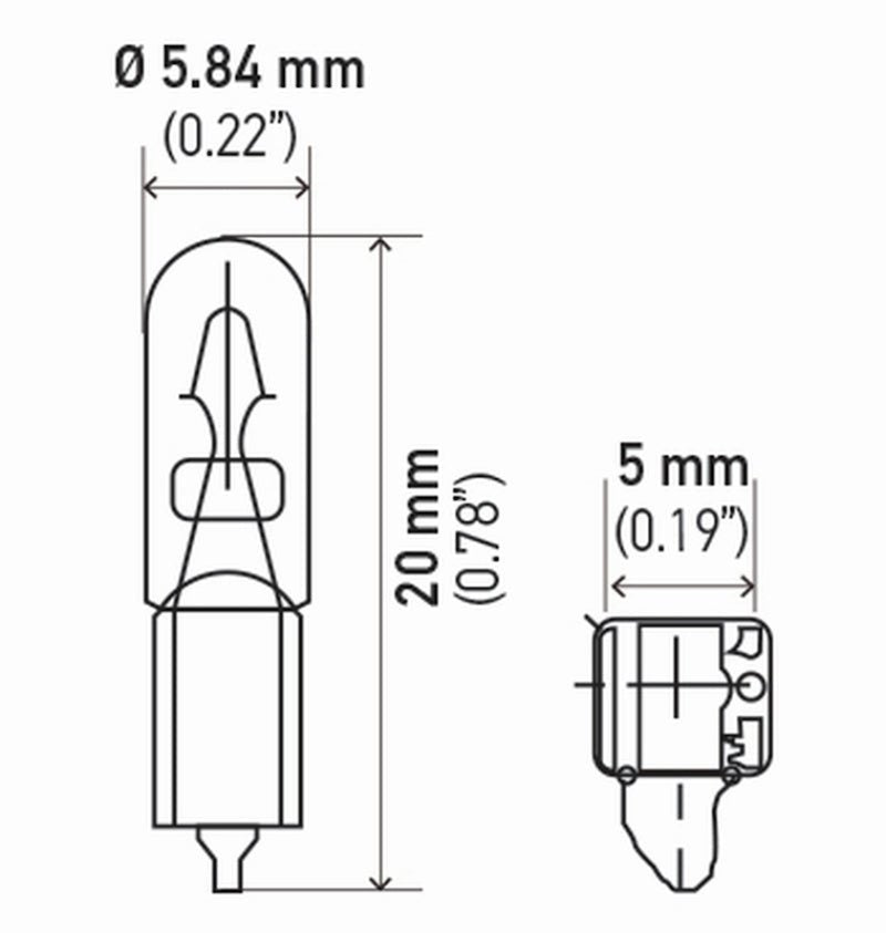 Hella Bulb 2721 12V 12W W2X46D T15 (2) - My Store
