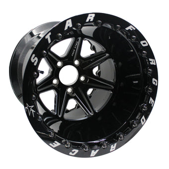 compare product Race Star 72 ValStar 15x14 / 5x4.50BC / 5.5BS / 3.072in CB / Black w/Machined Accents Wheel