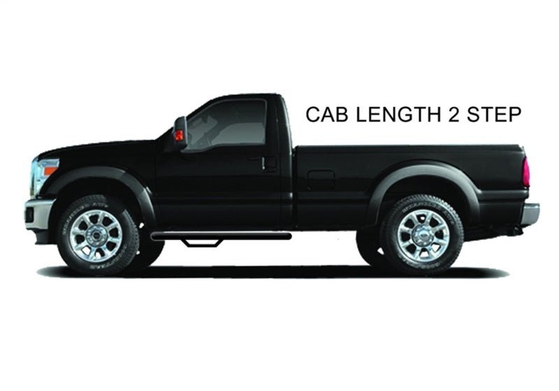 N - Fab Nerf Step 17 - 18 Ford F - 250/F - 350 Regular Cab - Tex. Black - Cab Length - 3in - My Store
