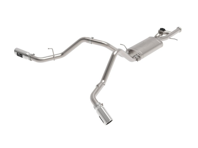 aFe Gemini XV Cat - Back Exhaust System GM Trucks 09 - 18 V6 - 4.3/V8 - 4.8/5.3L - Cut - Out Polished - My Store