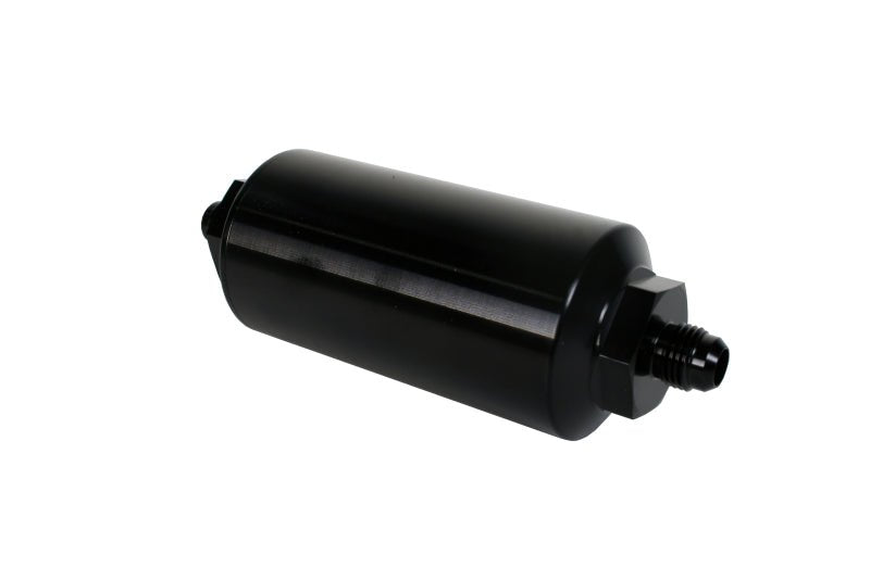 Aeromotive In - Line Filter - (AN - 6 Male) 10 Micron Microglass Element Bright Dip Black Finish - My Store