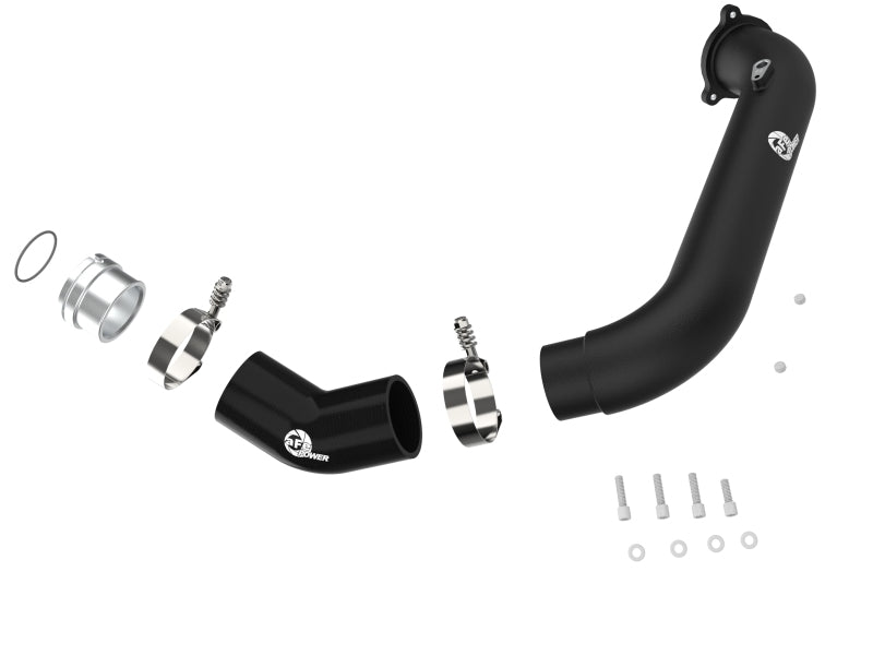 aFe BladeRunner Black 2 - 3/4in Aluminum Charge Pipe 2021 Toyota Supra GR (A90) I4 - 2.0L (t) B48 - My Store