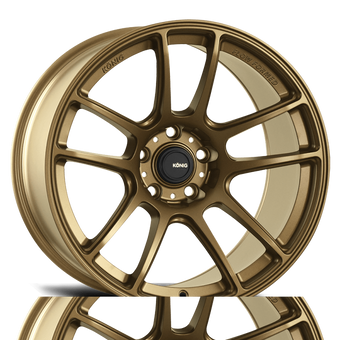 compare product Konig Heliogram 19X8.5 5X114.3 ET42 Matte Bronze Knurled Bead Flow Formed