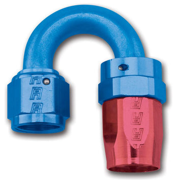 compare product Russell Performance -6 AN Red/Blue 180 Degree Full Flow Swivel Hose End (With 9/16in Radius)