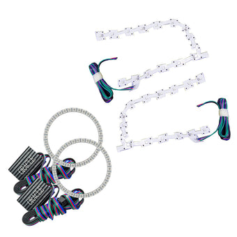 compare product Oracle 11-19 Chrysler 300C DRL Upgrade w/ Halo Kit - ColorSHIFT w/o Controller