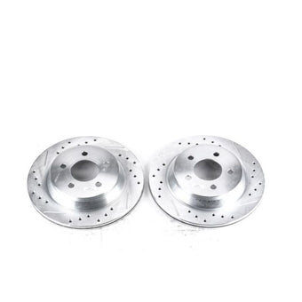 compare product Power Stop 94-01 Ford Mustang Rear Evolution Drilled & Slotted Rotors - Pair