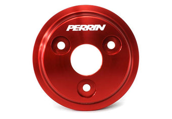 compare product PERRIN 15-21 Subaru WRX / 18-20 Crosstrek / 14-18 FXT Lightweight Water Pump Pulley - Red