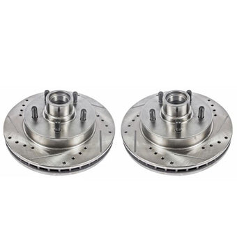 compare product Power Stop 95-99 Chevrolet C1500 Front Evolution Drilled & Slotted Rotors - Pair