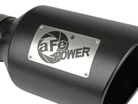aFe Power MACH Force - Xp 409 Stainless Steel Clamp - on Exhaust Tip Black - My Store