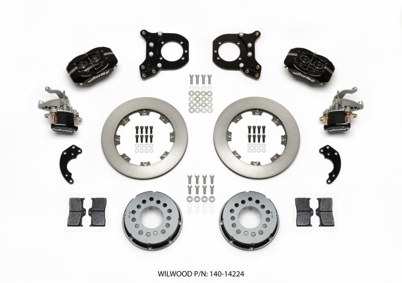 Wilwood Forged Dynalite P/S Rear Kit w/MC4 P - Brake Chev 12 Bolt w/Clip Eliminator - My Store