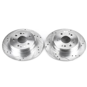 compare product Power Stop 02-04 Honda CR-V Rear Evolution Drilled & Slotted Rotors - Pair
