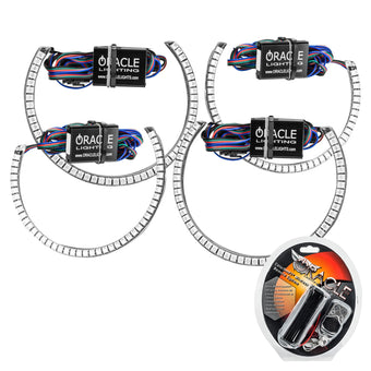 compare product Oracle Dodge Challenger 15-21 LED Waterproof Halo Kit - ColorSHIFT