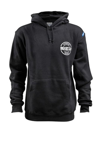 compare product Sparco Sweatshirt Hooded S-Seal Blk Lrg