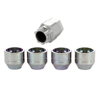 compare product McGard Wheel Lock Nut Set - 4pk. (Under Hub Cap / Cone Seat) M12X1.75 / 19mm & 21mm Hex / .802in. L