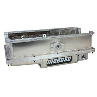 compare product Moroso SBF 351W/Energy Mfg 351W 2 Piece External Wet Sump 8in Aluminum Oil Pan