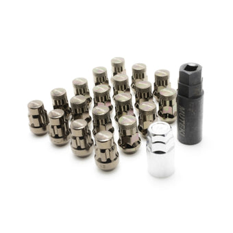 compare product Wheel Mate Muteki SR35 Close End Lug Nuts w/ Lock Set - Chrome 12x1.50 35mm