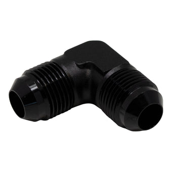compare product DeatschWerks 8AN Male Flare to 8AN Male Flare 90-Degree Fitting - Anodized Matte Black