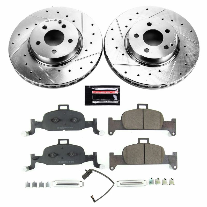 Power Stop 17 - 18 Audi A4 Front Z23 Evolution Sport Brake Kit - My Store
