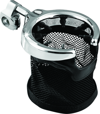 compare product Kuryakyn Drink Holder with Mesh Basket 1-1/4 inch Clamp Chrome