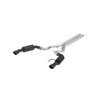 compare product MBRP 2024 Ford Mustang GT S650, 5.0L 3in Cat-Back Dual Split Rear, Black-Coated (street)