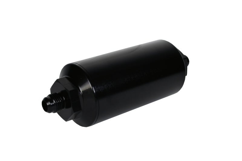 Aeromotive In - Line Filter - (AN - 6 Male) 10 Micron Fabric Element Bright Dip Black Finish - My Store