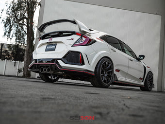 compare product Seibon 16-17 Honda Civic Type R OEM Carbon Fiber Rear Lip