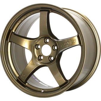 compare product Gram Lights 57CR 18x9.5 +38 5x114.3 Almite Gold Wheel (Min Order Qty Of 20)