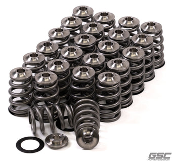 compare product GSC P-D Nissan VQ35 High Pressure Conical Valve Spring Titanium Retainer and Spring Seat Kit