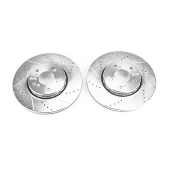 compare product Power Stop 14-19 Acura RLX Front Evolution Drilled & Slotted Rotors - Pair
