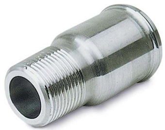 compare product Moroso Electric Water Pump Hose Adapter - 1in NPT to 1-1/4in Hose