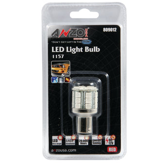 compare product ANZO LED Bulbs Universal LED 1157 Red - 28 LEDs 1 3/4in Tall