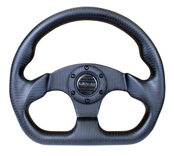 compare product NRG Carbon Fiber Steering Wheel (320mm) Flat Bottom Matte Black Carbon